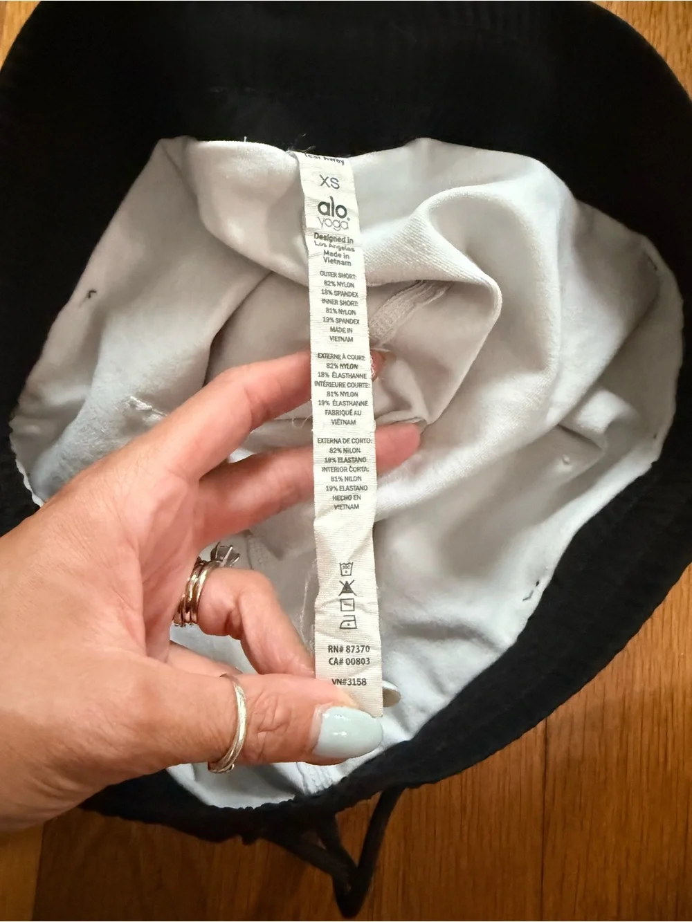 Alo Yoga Ambience Mesh Overlay Shorts